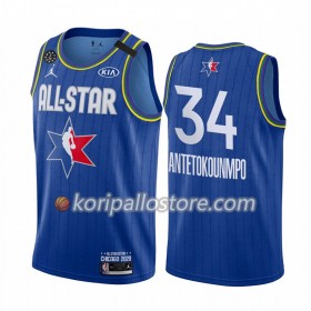 Milwaukee Bucks Giannis Antetokounmpo 34 2020 All-Star Jordan Brand Sininen Miesten Pelipaidat Swingman 